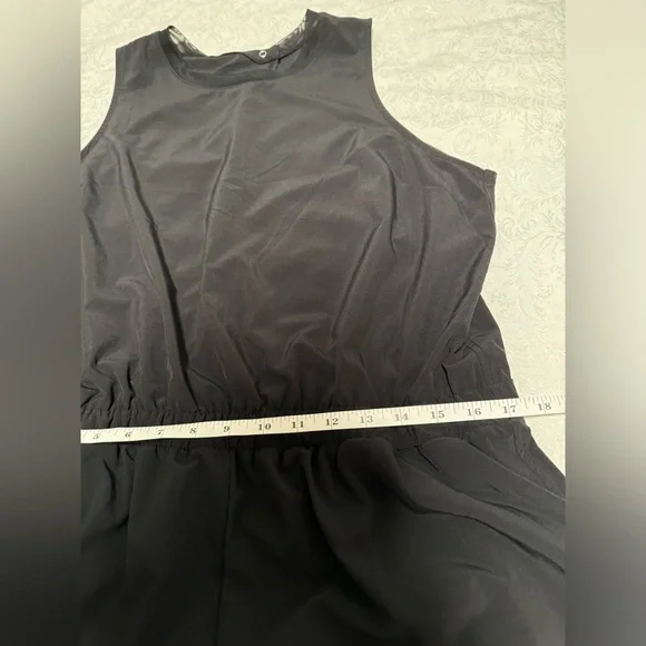 Zella Solid Black Romper Business Casual Closet Staple Womens XL - Picture 9 of 11
